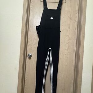Black Overalls with Striped Legs Adidas